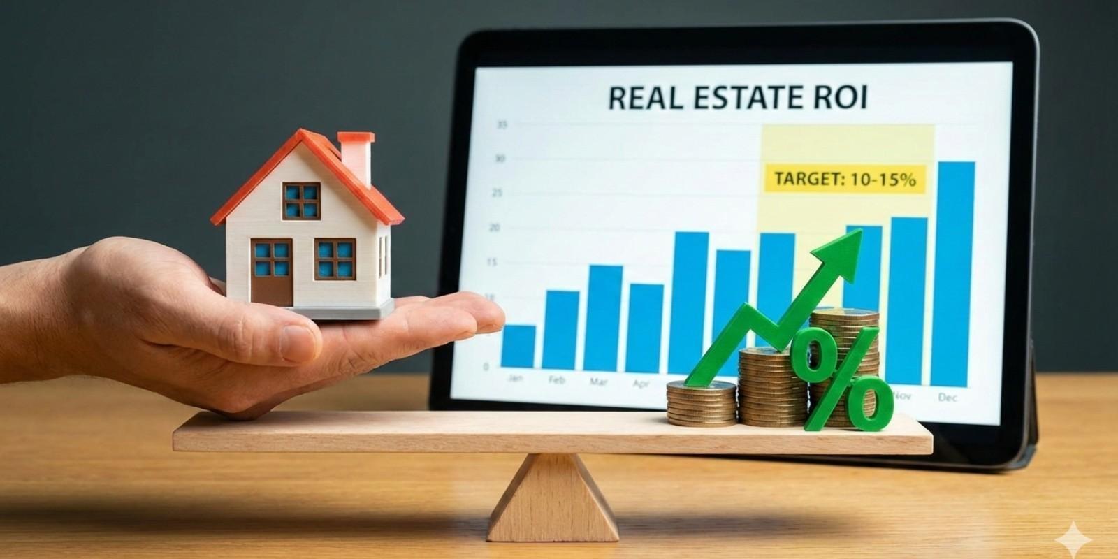 ¿Qué porcentaje de ROI es bueno en bienes raíces?